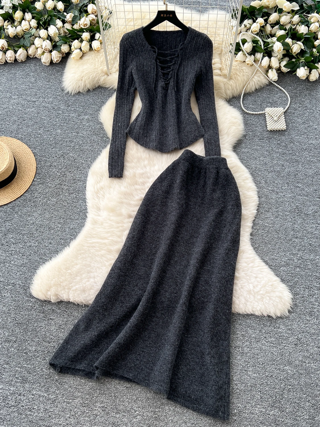 Женский осенне-зимний комплект Faion, длинная юбка с высокой талией V Ne, свитер с поясом, мягкий комплект из двух предметов
Женский осенне-зимний комплект Faion, длинная юбка с высокой талией V Ne, свитер с поясом, мягкий комплект из двух предметов