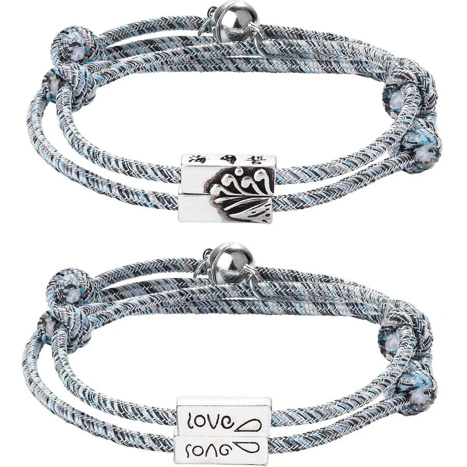 Bobisty 2/4PCS Couples Bracelets for Women Men Mutual Attraction Relationship Matching Bracelet Rope Braided Charm Pendants
Bobisty 2/4PCS Couples Bracelets for Women Men Mutual Attraction Relationship Matching Bracelet Rope Braided Charm Pendants