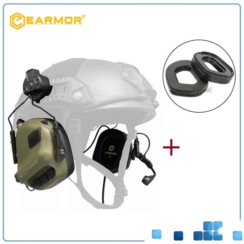 EARMOR M32H Tactical Headset & S03 Black Suit for Headset for ARC Fast Helmet Rails
EARMOR M32H Tactical Headset & S03 Black Suit for Headset for ARC Fast Helmet Rails