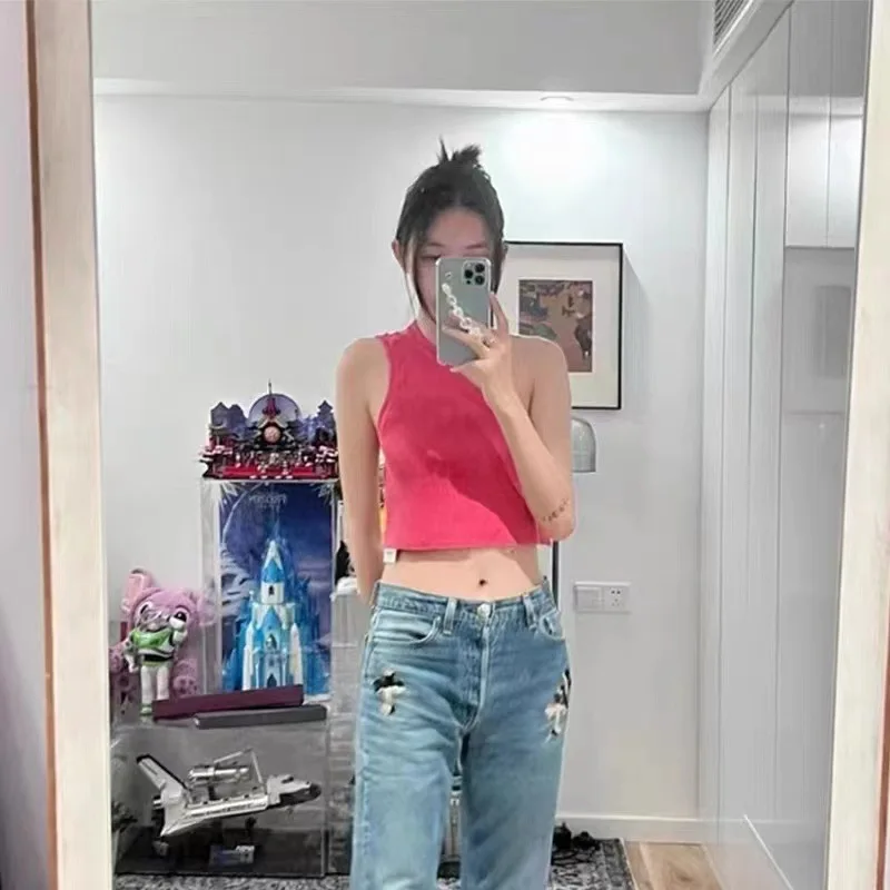 2023 Summer Women's High Waist, Navel, Spicy Girl, Sexy Open Back, Strap, Small Pullovers Tank Top, Female
2023 Summer Women's High Waist, Navel, Spicy Girl, Sexy Open Back, Strap, Small Pullovers Tank Top, Female