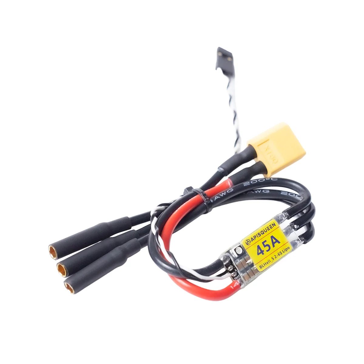ApisQueen 12-24V 3-6S 45A Bi-Directional ESC IPX6 Splashproof PWM Brushless Speed Controller for RC Boat Thruster
ApisQueen 12-24V 3-6S 45A Bi-Directional ESC IPX6 Splashproof PWM Brushless Speed Controller for RC Boat Thruster