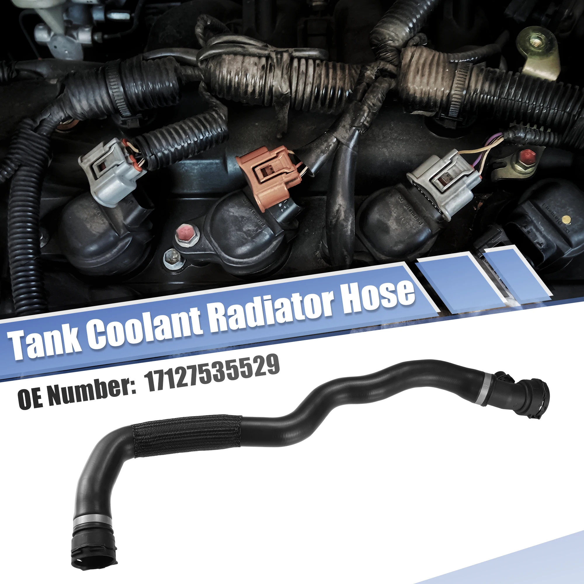 UXCELL Шланг автомобильного обогревателя Труба расширительного бачка радиатора для BMW G01 No 17127535529 Черный
UXCELL Шланг автомобильного обогревателя Труба расширительного бачка радиатора для BMW G01 No 17127535529 Черный