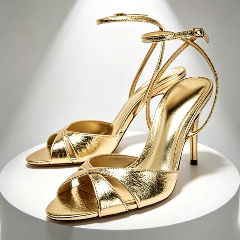 Fashion Buckle Cross Tied Detail Stiletto Sandals Women Sexy Open Toe Heels Summer Luxury High Quality Designer Shoes for Ladies
Fashion Buckle Cross Tied Detail Stiletto Sandals Women Sexy Open Toe Heels Summer Luxury High Quality Designer Shoes for Ladies