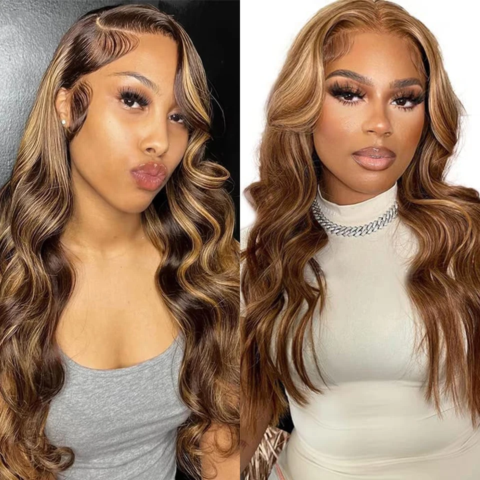 12A Brazilian Honey Brown P4/27 Body Wave Bundles With Closure Human Hair Highlight Bundles With HD Transparent Lace Frontal 4X4 Honey Brown Closure With Body Wave Bundles 100% Human Hair Brazilian Hair Double Weft Weave Raw Hair Extensions
12A Brazilian Honey Brown P4/27 Body Wave Bundles With Closure Human Hair Highlight Bundles With HD Transparent Lace Frontal 4X4 Honey Brown Closure With Body Wave Bundles 100% Human Hair Brazilian Hair Double Weft Weave Raw Hair Extensions