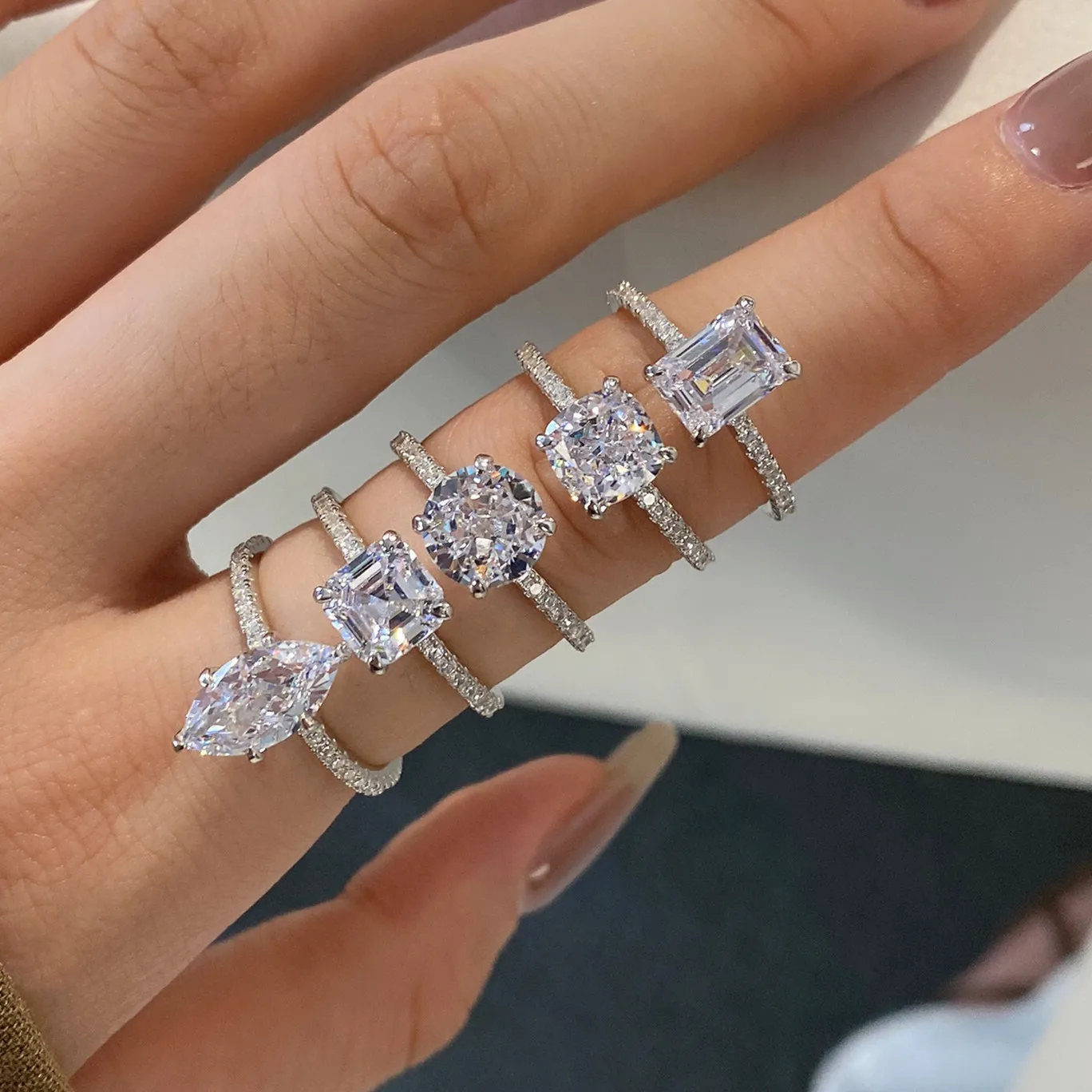 Fine 2ct Lab Diamond Ring 100% Real 925 sterling silver Party Wedding band Rings for Women Men Engagement Promise Jewelry Gift
Fine 2ct Lab Diamond Ring 100% Real 925 sterling silver Party Wedding band Rings for Women Men Engagement Promise Jewelry Gift