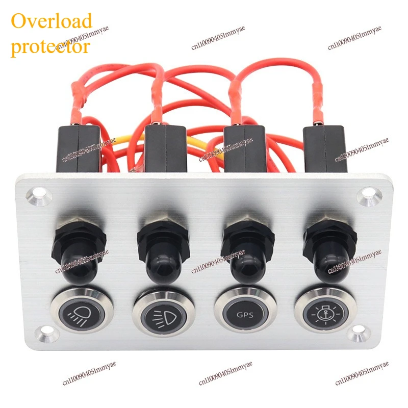 4 Way Self-lock Blue Light Stainless Steel Button Switch Panel With Wire Protector
4 Way Self-lock Blue Light Stainless Steel Button Switch Panel With Wire Protector