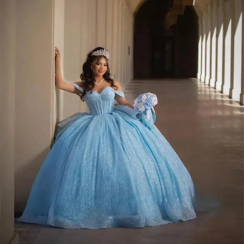 ANGELSBRIDEP Роскошные небесно-голубые мексиканские платья Quinceanera с аппликацией бусинами жемчужинами для дня рождения выпускного вечера милое 16 платья 15 лет
ANGELSBRIDEP Роскошные небесно-голубые мексиканские платья Quinceanera с аппликацией бусинами жемчужинами для дня рождения выпускного вечера милое 16 платья 15 лет