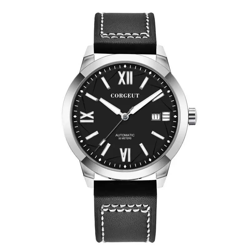 CORGEUT 41mm Men Miyota 8215 Movement Automatic Mechanical Watches Sapphire Glass Date Wristwatch Leather Strap
CORGEUT 41mm Men Miyota 8215 Movement Automatic Mechanical Watches Sapphire Glass Date Wristwatch Leather Strap