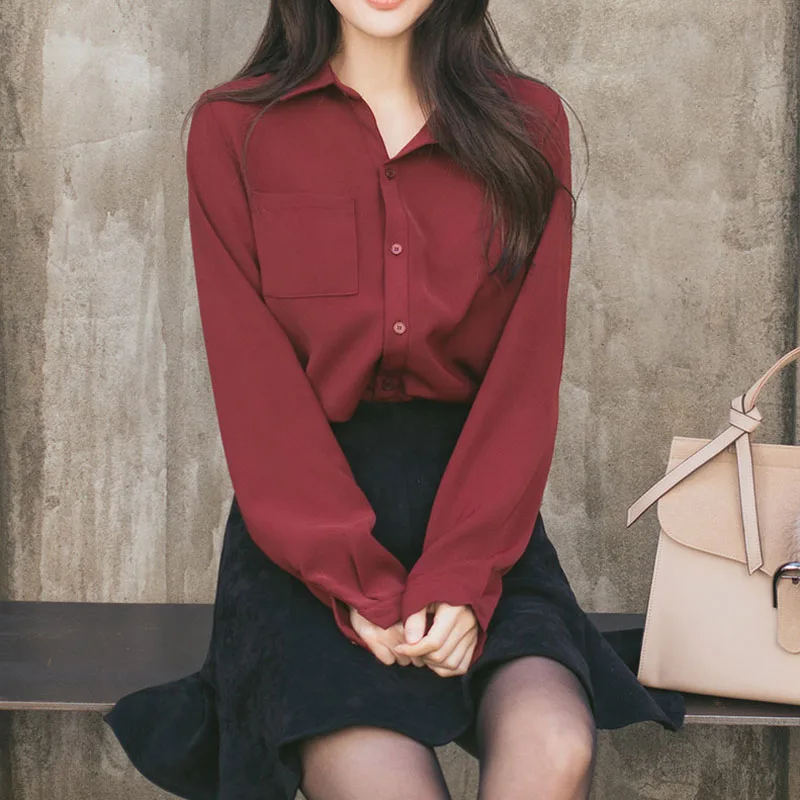 Women's Long Sleeve Chiffon Shirt Loose Fit Base Layer Top Korean Style Straight Cut Polyester Material Collar Button Cl...
Women's Long Sleeve Chiffon Shirt Loose Fit Base Layer Top Korean Style Straight Cut Polyester Material Collar Button Cl...