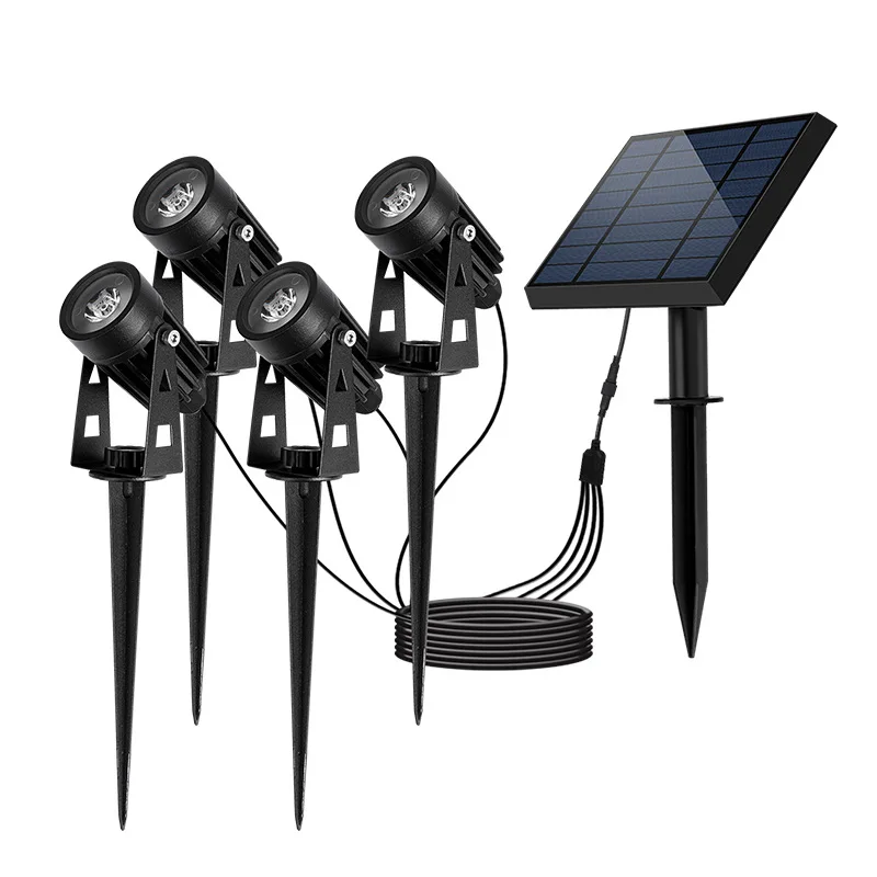 Solar garden floor-plugged spotlights Outdoor decorative lighting One-to-four lawn lights Waterproof floodlight Landscape tree l
Solar garden floor-plugged spotlights Outdoor decorative lighting One-to-four lawn lights Waterproof floodlight Landscape tree l