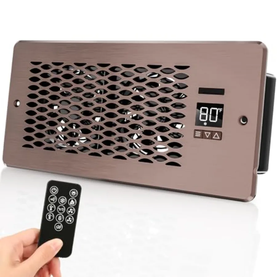 Built-in Register Booster Fan with Cover for Air Heat Vent with Fan, Fits 4"x10" Duct/Ceiling/Floor Vents, Improves AC and Heat
Built-in Register Booster Fan with Cover for Air Heat Vent with Fan, Fits 4"x10" Duct/Ceiling/Floor Vents, Improves AC and Heat