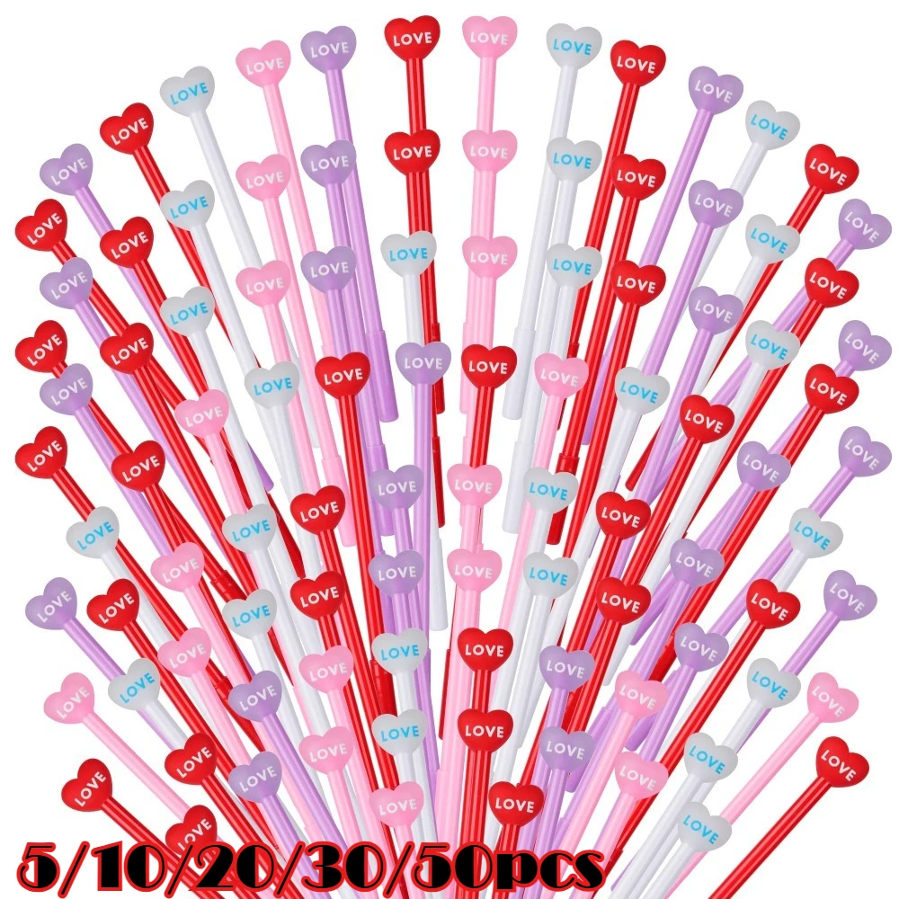 5/10/20/30/50pcs Heart Shaped Gel Pens 0.5 Mm Black Ink Valentine's Day School Home Wedding Bridal Shower Teachers Gifts
5/10/20/30/50pcs Heart Shaped Gel Pens 0.5 Mm Black Ink Valentine's Day School Home Wedding Bridal Shower Teachers Gifts