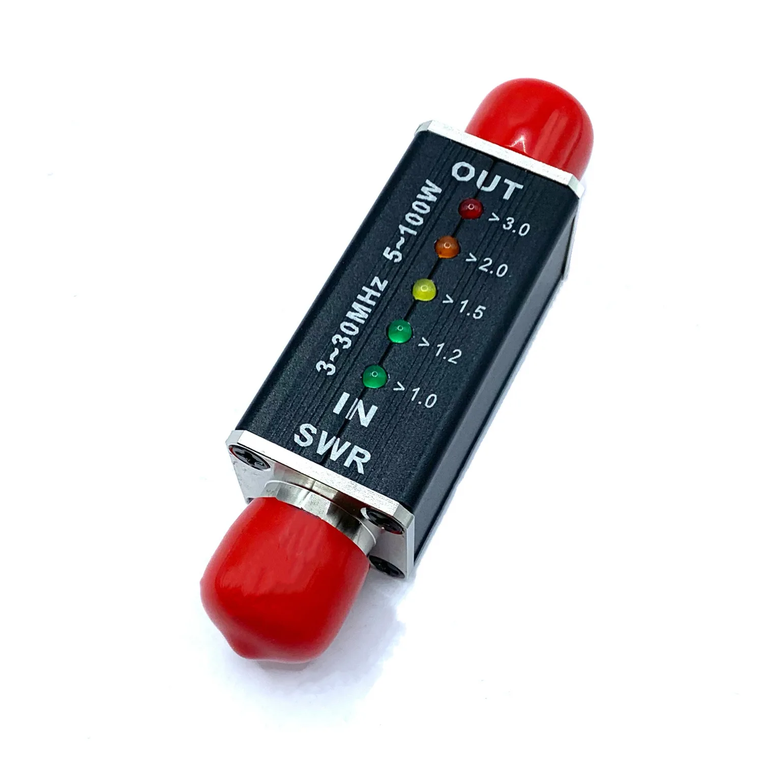 3-30MHz Frequency Range 100W Shortwave Standing Wave Indicator Standing Wave Meter Power Meter
3-30MHz Frequency Range 100W Shortwave Standing Wave Indicator Standing Wave Meter Power Meter