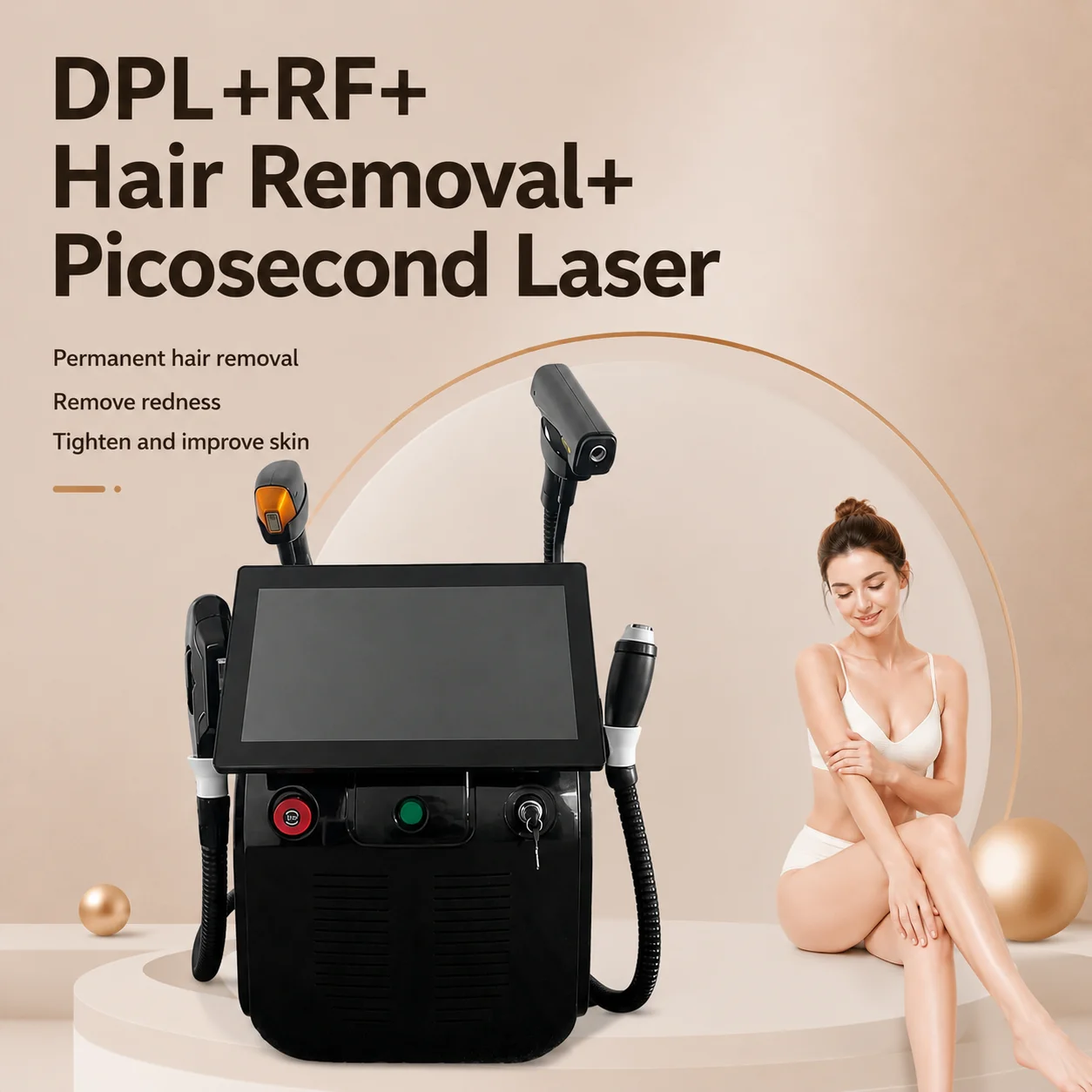 4 In 1 DPL RF Pico Hair Removal Beauty Device Professional Permanent Facial Tightening Medical Salon Aesthetic Equipment
4 In 1 DPL RF Pico Hair Removal Beauty Device Professional Permanent Facial Tightening Medical Salon Aesthetic Equipment