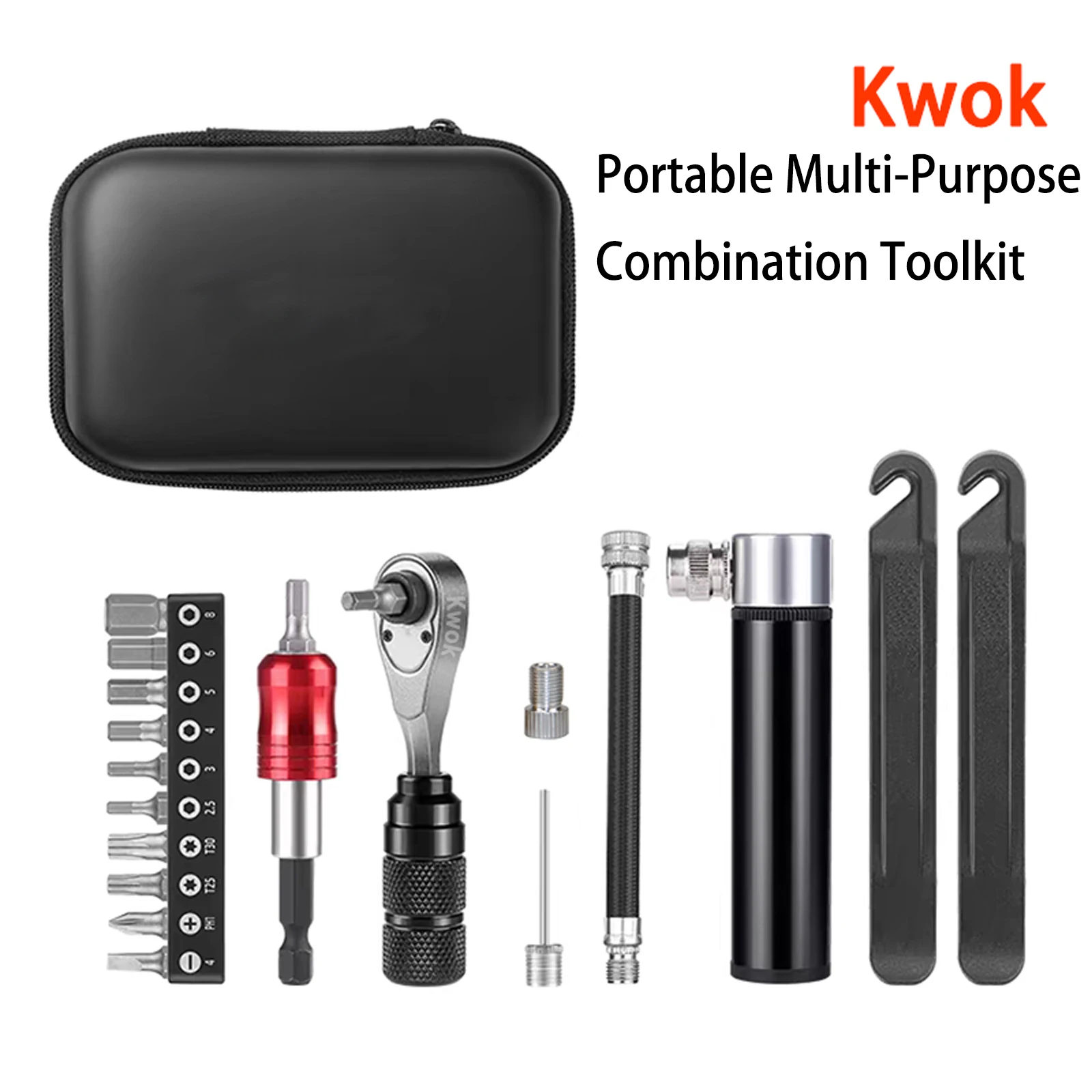 Bicycle Repair Tool Kit MTB Road Bike Tool Sets Portable Multi-Purpose Repair Tool Pump Hex Ratchet Wrench Nut Tire Screwdriver
Bicycle Repair Tool Kit MTB Road Bike Tool Sets Portable Multi-Purpose Repair Tool Pump Hex Ratchet Wrench Nut Tire Screwdriver