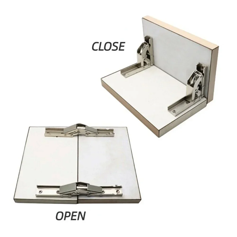 2PCS 90 Degree Self-Locking Folding Hinges Table Legs Brackets 180 Degree Flat Spring Countertop Support Folding Hinge Hardware
2PCS 90 Degree Self-Locking Folding Hinges Table Legs Brackets 180 Degree Flat Spring Countertop Support Folding Hinge Hardware