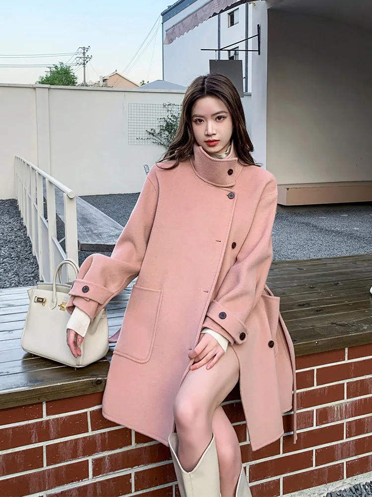 Loose Woolen Coat Korean Design Double-Faced Camere Women's Faion Winter High-End Small Size New Arrival D22369
Loose Woolen Coat Korean Design Double-Faced Camere Women's Faion Winter High-End Small Size New Arrival D22369