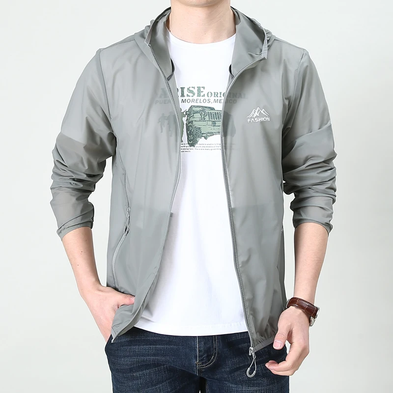 Мужская летняя легкая быстросохнущая дышащая куртка с защитой от солнца, приятная для кожи, для активного отдыха, альпинизма, рыбалки, велоспорта
Мужская летняя легкая быстросохнущая дышащая куртка с защитой от солнца, приятная для кожи, для активного отдыха, альпинизма, рыбалки, велоспорта