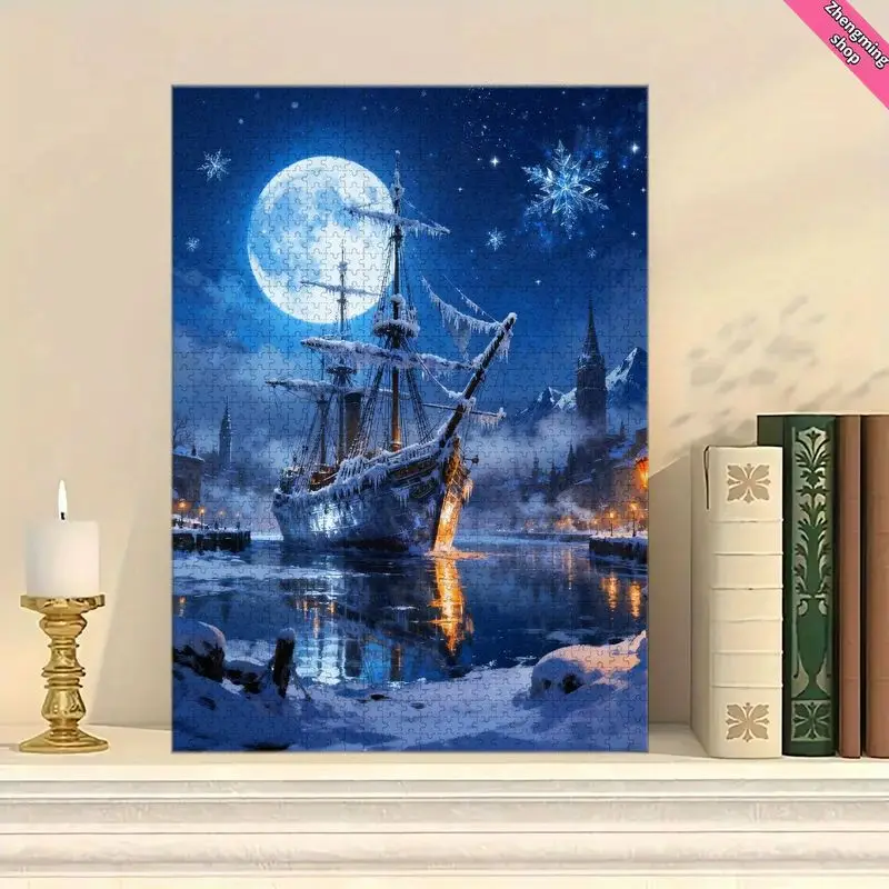 500/1000 Pieces Jigsaw Puzzle Snowy Night Jigsaw Puzzle Educational Toy for Kids Children 's Games Christmas Gift
500/1000 Pieces Jigsaw Puzzle Snowy Night Jigsaw Puzzle Educational Toy for Kids Children 's Games Christmas Gift