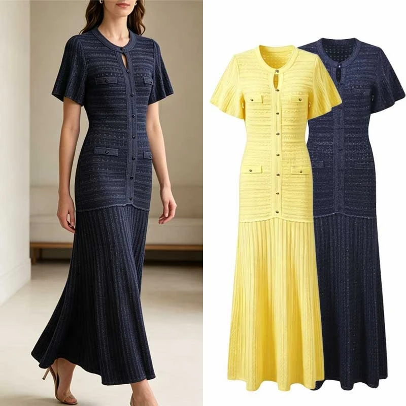 Australia Z Brand 2026 Summer Elegant Temperament Slimming Round Neck Short Sleeved Temperament Dress
Australia Z Brand 2026 Summer Elegant Temperament Slimming Round Neck Short Sleeved Temperament Dress
