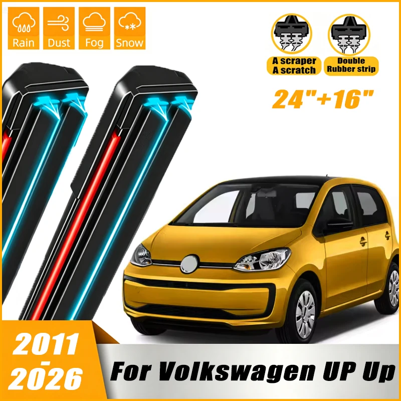 Front Windshield Windscreen Wiper Blades For Volkswagen UP Up! Seat MII Skoda Citigo 2011 - 2026 Window Rain Brushes 24"+16"
Front Windshield Windscreen Wiper Blades For Volkswagen UP Up! Seat MII Skoda Citigo 2011 - 2026 Window Rain Brushes 24"+16"