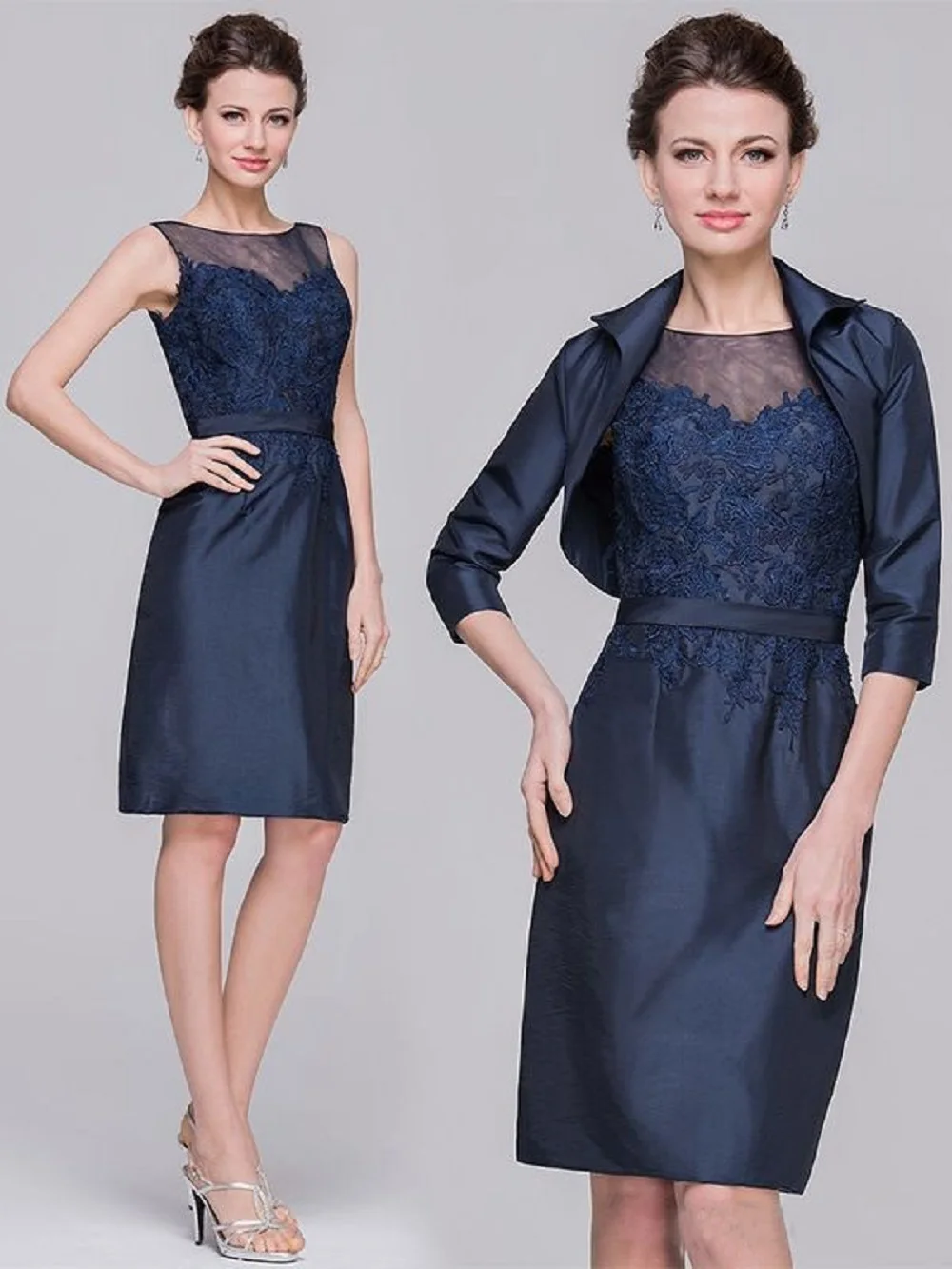 Dark Navy Plus Size Evening Mother Of The Bride Dresses Mermaid Appliques Mother Dresses For Weddings With Coat
Dark Navy Plus Size Evening Mother Of The Bride Dresses Mermaid Appliques Mother Dresses For Weddings With Coat