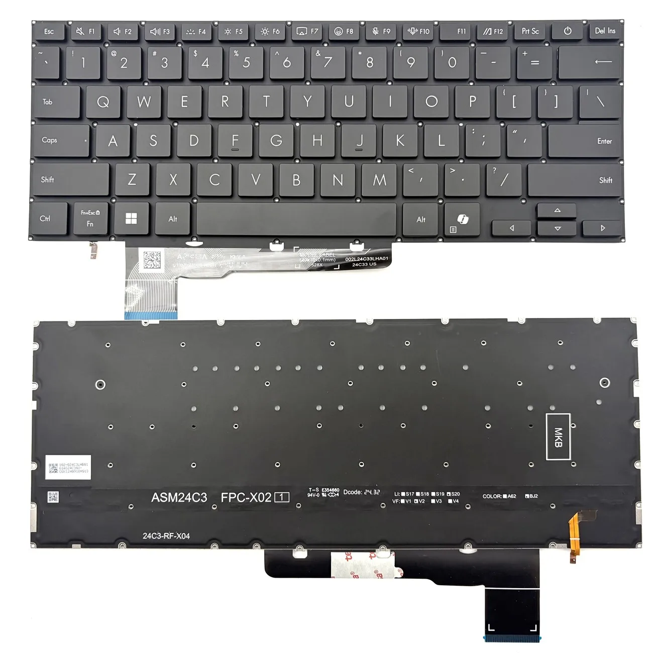 US Backlit Laptop Keyboard For ASUS Vivobook S14 S3407QA S3407VA S3407CA Series
US Backlit Laptop Keyboard For ASUS Vivobook S14 S3407QA S3407VA S3407CA Series
