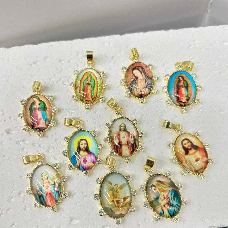 3 batches of copper personality fashion portrait Virgin Mary pendant for DIY necklace bracelet jewelry accessories material
3 batches of copper personality fashion portrait Virgin Mary pendant for DIY necklace bracelet jewelry accessories material