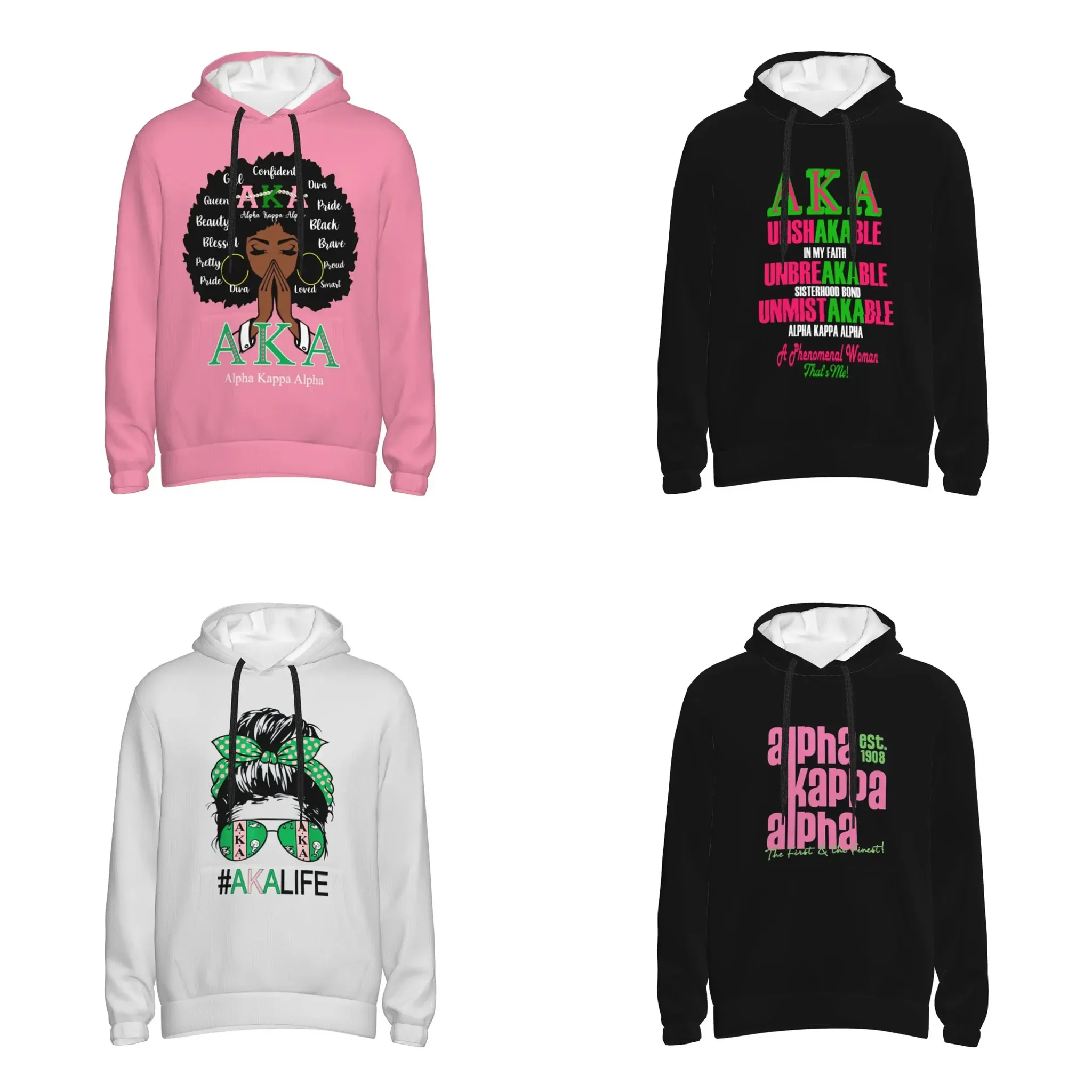 Alpha Sorority Kappa Alpha AKA мужской пуловер с капюшоном, повседневная толстовка с капюшоном, лучшие толстовки, спортивная одежда, спортивный костюм с карманом
Alpha Sorority Kappa Alpha AKA мужской пуловер с капюшоном, повседневная толстовка с капюшоном, лучшие толстовки, спортивная одежда, спортивный костюм с карманом
