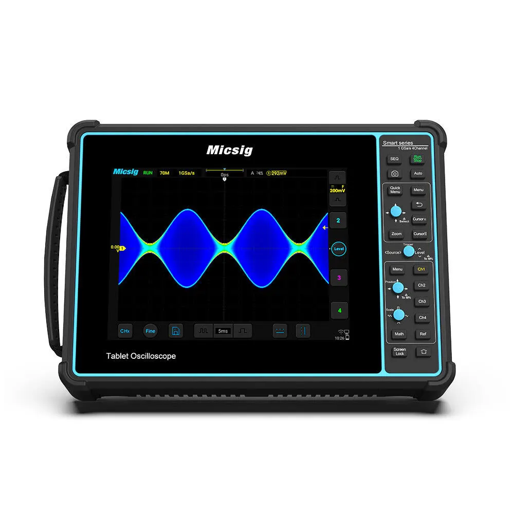 Micsig SATO1004 100MHz 1GSa/s Automotive Oscilloscope 4CH Tablet Oscilloscope With 8 Inch LCD Screen
Micsig SATO1004 100MHz 1GSa/s Automotive Oscilloscope 4CH Tablet Oscilloscope With 8 Inch LCD Screen