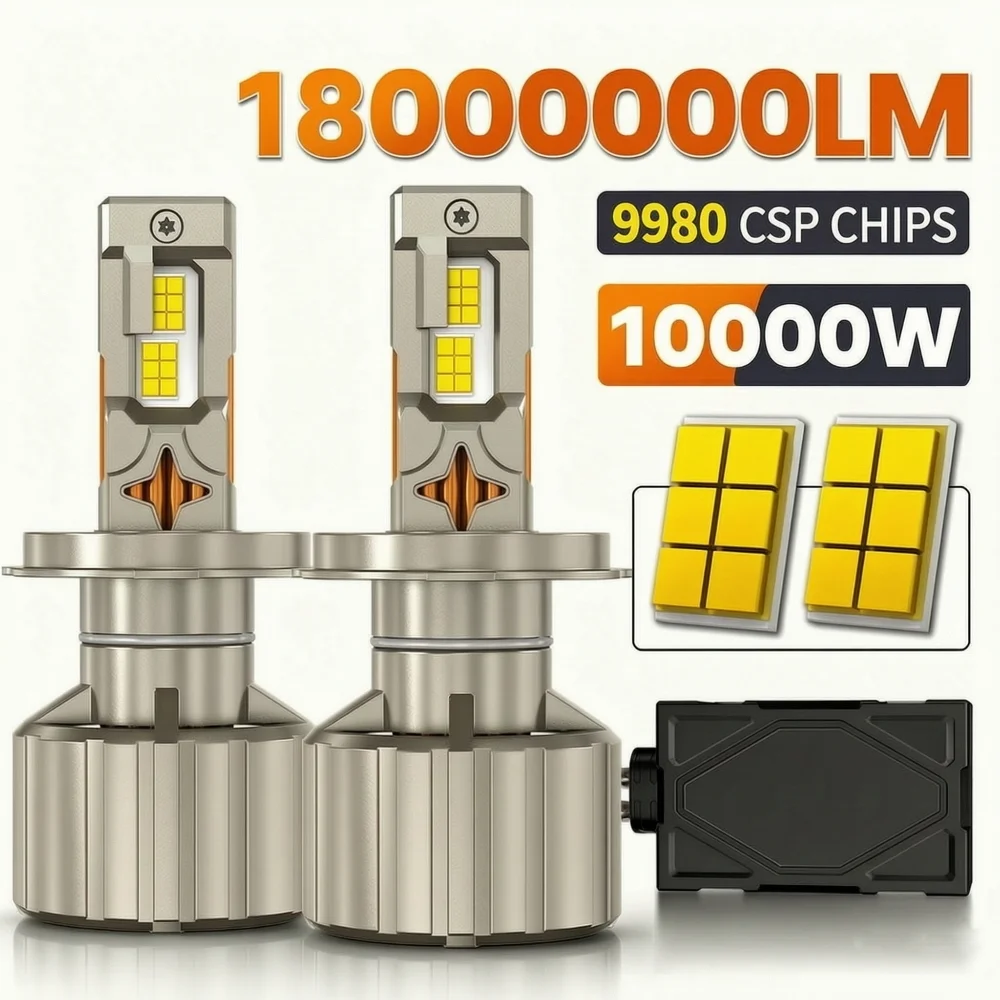 18000000LM 10000W H4 H7 H11 LED CANbus H1 H8 9005 9006 HB3 HB4 9012 HIR2 9007 H13 Led Headlight Turbo Auto FogLamp 6000K 12V 24V
18000000LM 10000W H4 H7 H11 LED CANbus H1 H8 9005 9006 HB3 HB4 9012 HIR2 9007 H13 Led Headlight Turbo Auto FogLamp 6000K 12V 24V