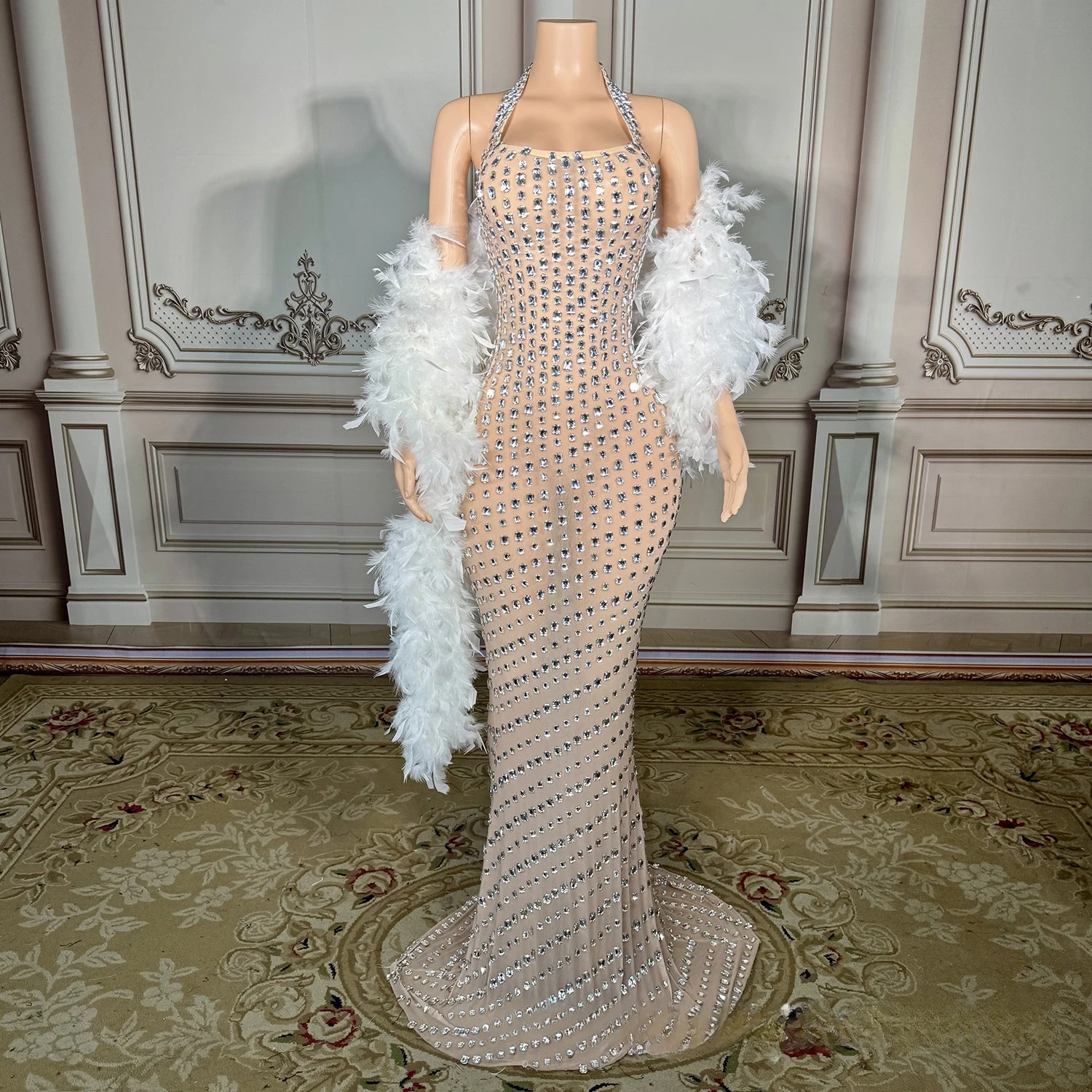 Элегантные роскошные вечерние платья с бриллиантами и бисером с накидкой из перьев, женское платье для выпускного вечера на день рождения, вечерние платья для гостей по индивидуальному заказу
Элегантные роскошные вечерние платья с бриллиантами и бисером с накидкой из перьев, женское платье для выпускного вечера на день рождения, вечерние платья для гостей по индивидуальному заказу