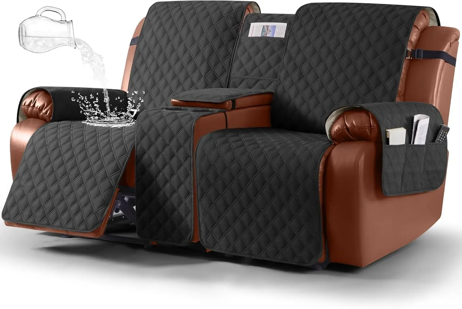 Waterproof Recliner Cover with Console, Non-Slip Split Sofa Slipcovers for Loveseat, Furniture Protector for Pets
Waterproof Recliner Cover with Console, Non-Slip Split Sofa Slipcovers for Loveseat, Furniture Protector for Pets