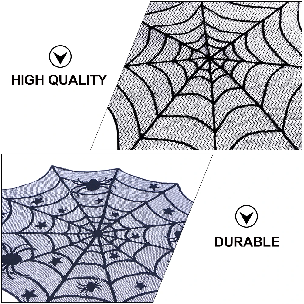 2 Pcs Spider Web Tablecloth Indoor Halloween Decor Spooky Decoration Party Supplies Lace Decorations Black
2 Pcs Spider Web Tablecloth Indoor Halloween Decor Spooky Decoration Party Supplies Lace Decorations Black