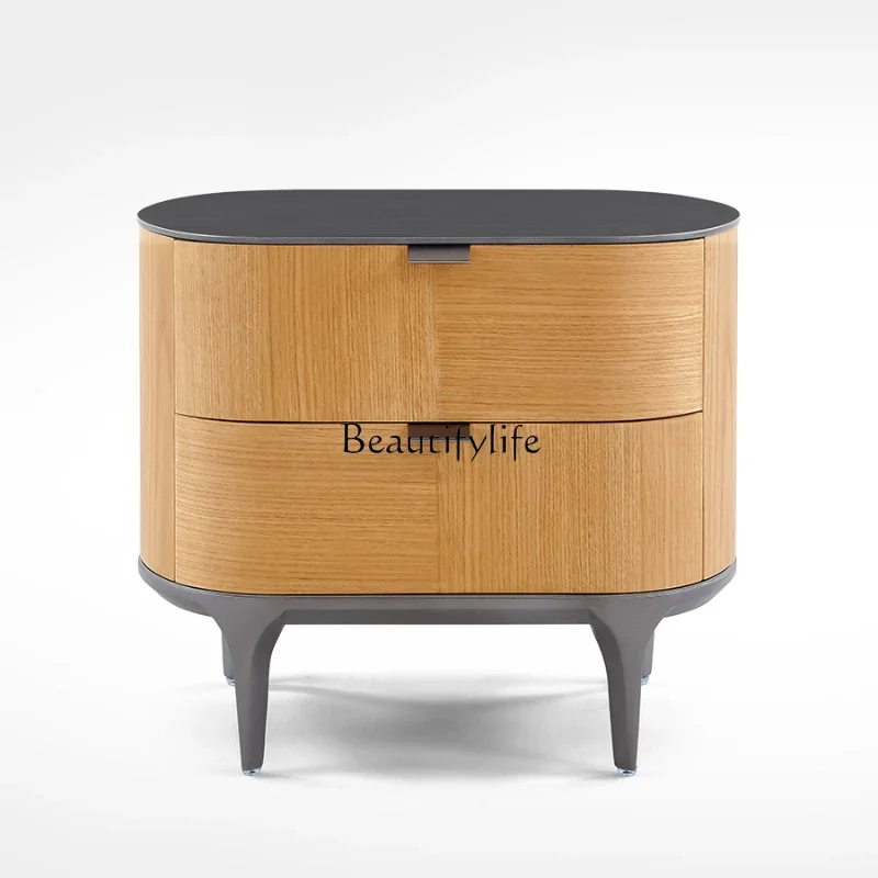 Bedside table Simple modern light luxury high-end master bedroom solid wood cabinetL
Bedside table Simple modern light luxury high-end master bedroom solid wood cabinetL