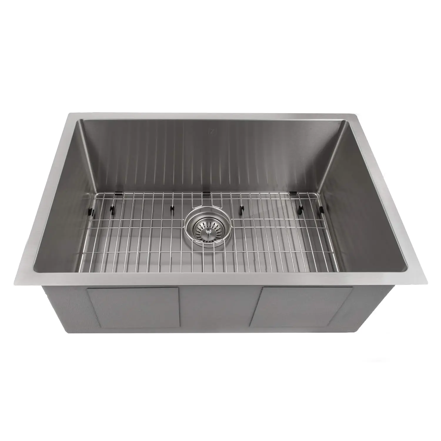27in Undermount Single Bowl Stainless Steel Kitchen Sink with Bottom Grid Custom
27in Undermount Single Bowl Stainless Steel Kitchen Sink with Bottom Grid Custom