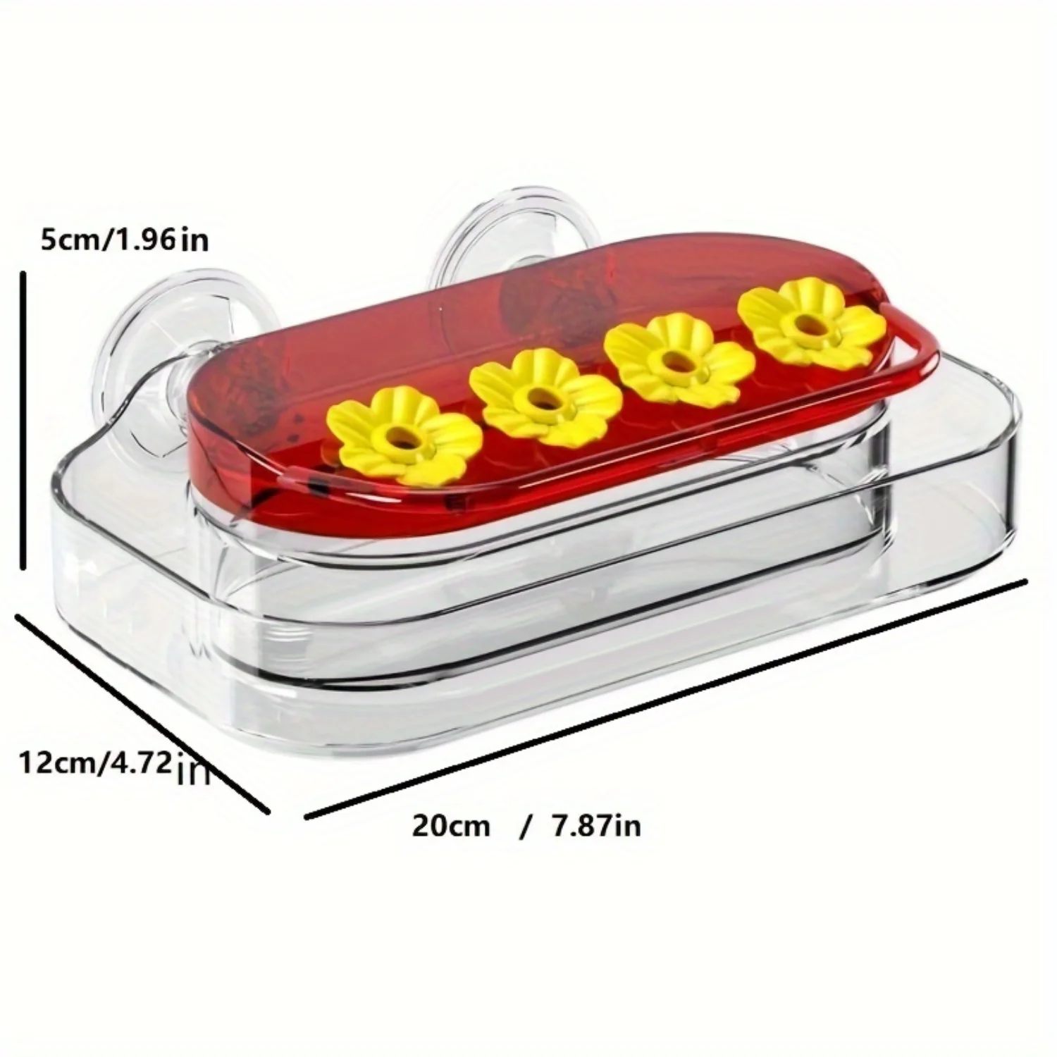 Hummingbird Feeders, Strong Suction Cups Hummingbird Feeder, With 4 Feeding Holes, Easy To Clean
Hummingbird Feeders, Strong Suction Cups Hummingbird Feeder, With 4 Feeding Holes, Easy To Clean