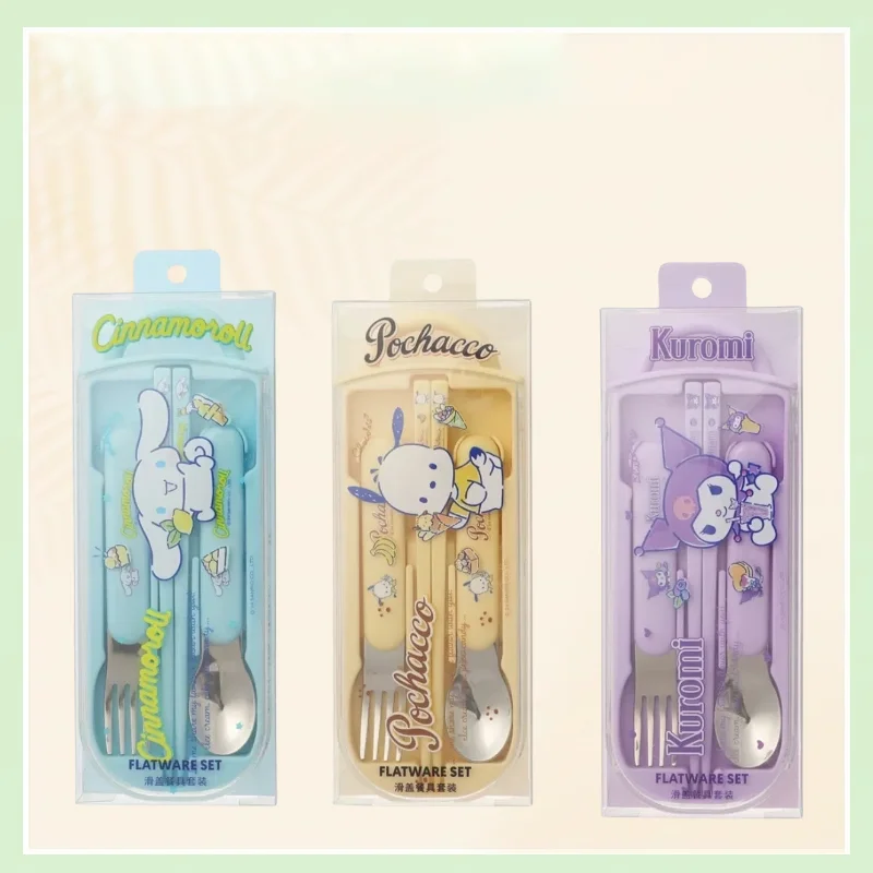 New Cinnamoroll Kawaii Anime Sanrio Sliding Tableware Set Pochacco Kulomi Cute Cartoon Spoon Fork Chopsticks Toys for Gifts
New Cinnamoroll Kawaii Anime Sanrio Sliding Tableware Set Pochacco Kulomi Cute Cartoon Spoon Fork Chopsticks Toys for Gifts