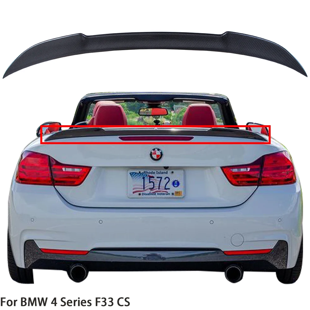 For BMW 4 Series F33 Convertible&M4 F83 CS Style Carbon fiber Rear Spoiler Trunk wing 2013-2020
For BMW 4 Series F33 Convertible&M4 F83 CS Style Carbon fiber Rear Spoiler Trunk wing 2013-2020