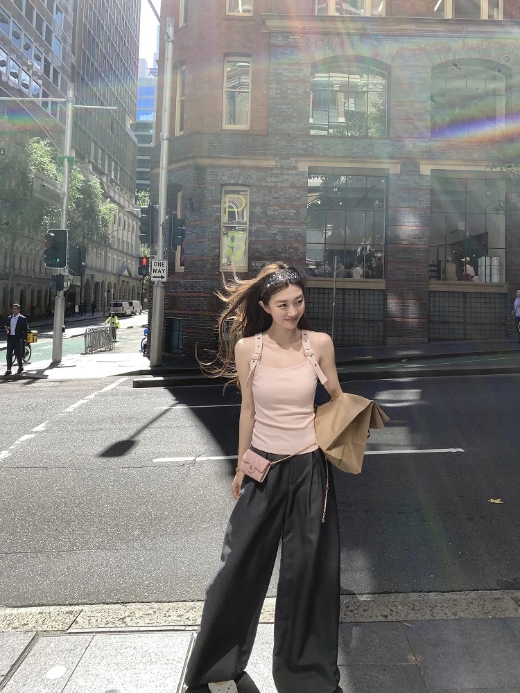 Casual Commute Straight Leg Suit Pants Airy Summer New Style Leg Lengthening High Waist Zipper Closure Long Trousers
Casual Commute Straight Leg Suit Pants Airy Summer New Style Leg Lengthening High Waist Zipper Closure Long Trousers