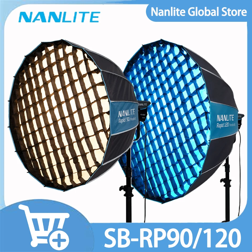 Nanlite Rapid 90 см 120 см параболический софтбокс с креплением Bowens быстрая установка аксессуары для освещения для фотосъемки SB-RP90 SB-RP120
Nanlite Rapid 90 см 120 см параболический софтбокс с креплением Bowens быстрая установка аксессуары для освещения для фотосъемки SB-RP90 SB-RP120