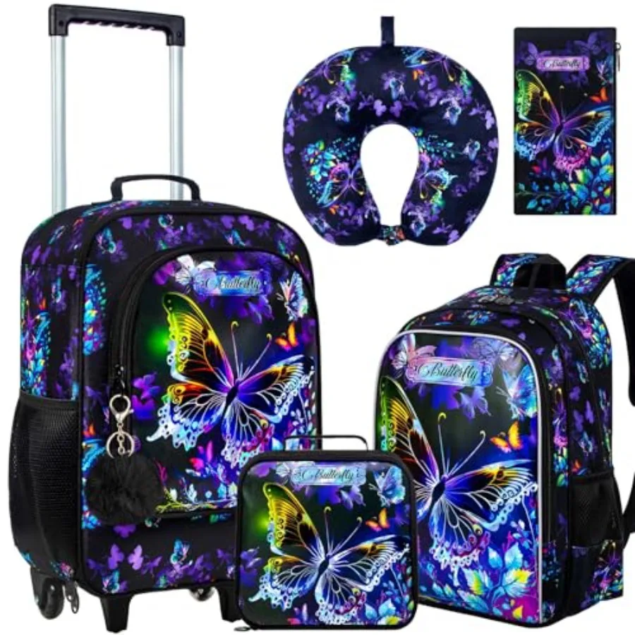 18" Suitcase for Girls, 5Pcs Carry on Luggage With Wheels, Suitcases for Toddler
18" Suitcase for Girls, 5Pcs Carry on Luggage With Wheels, Suitcases for Toddler