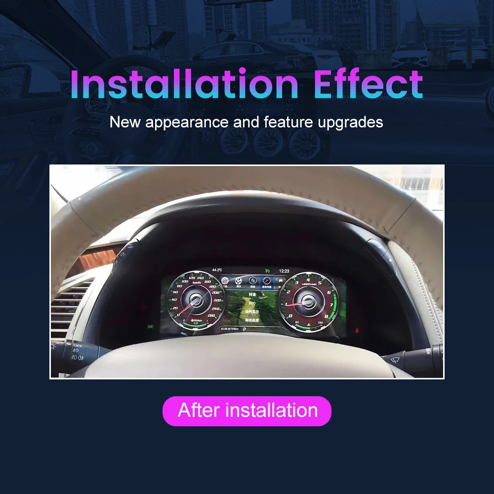 12.3" LCD Digital Dashboard Cluster For Nissan Patrol Y62 2015-2021 Virtual Instrument Panel Speedometer Cockpit Meter Upgrade
12.3" LCD Digital Dashboard Cluster For Nissan Patrol Y62 2015-2021 Virtual Instrument Panel Speedometer Cockpit Meter Upgrade