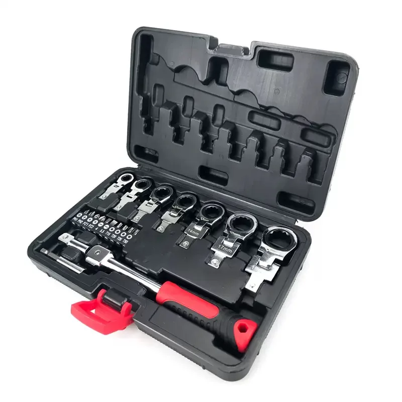Ratchet Wrench Shaking Spanner Head Interchangeable Combination Set Rotatable 180 °Removable Flexible Torque Spanner
Ratchet Wrench Shaking Spanner Head Interchangeable Combination Set Rotatable 180 °Removable Flexible Torque Spanner