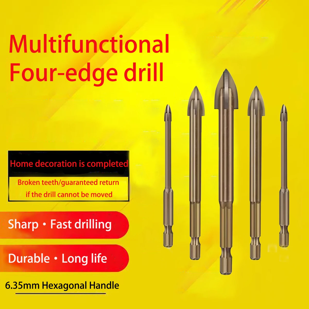 3-12mm Cross Hex Tile Glass Drill Bits Set Titanium Coated Power Tools Accessories for Glass Ceramic Concrete Hole Opener
3-12mm Cross Hex Tile Glass Drill Bits Set Titanium Coated Power Tools Accessories for Glass Ceramic Concrete Hole Opener