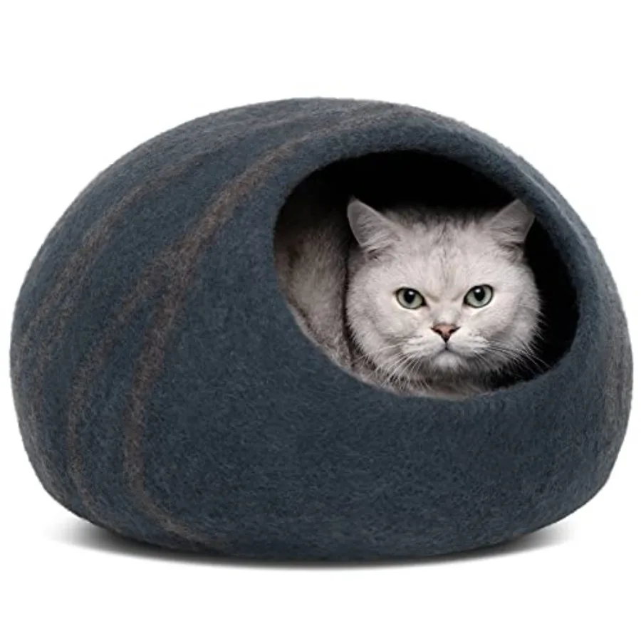 Cat Cave Premium Felt Cat Bed for Indoor Cats Handmade Meri Wool
Cat Cave Premium Felt Cat Bed for Indoor Cats Handmade Meri Wool
