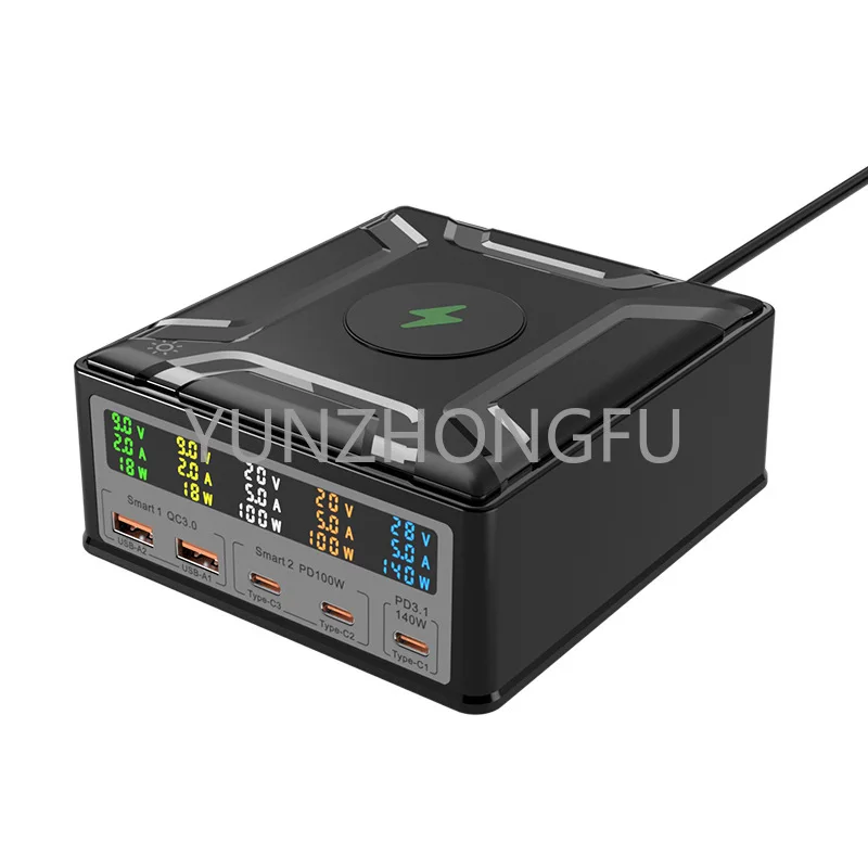260W GaN High Power Laptop Charger Mobile Phone Fast Charging QC3.0PD3.1 Multi-Port Charging Wireless
260W GaN High Power Laptop Charger Mobile Phone Fast Charging QC3.0PD3.1 Multi-Port Charging Wireless