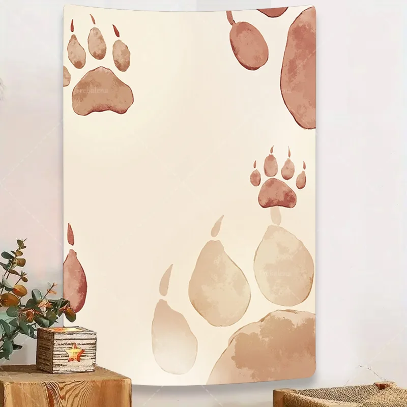 1pc Wall Tapestry Paw Print Tapestry - Boho Chic Wall Hanging for Home Decor
1pc Wall Tapestry Paw Print Tapestry - Boho Chic Wall Hanging for Home Decor