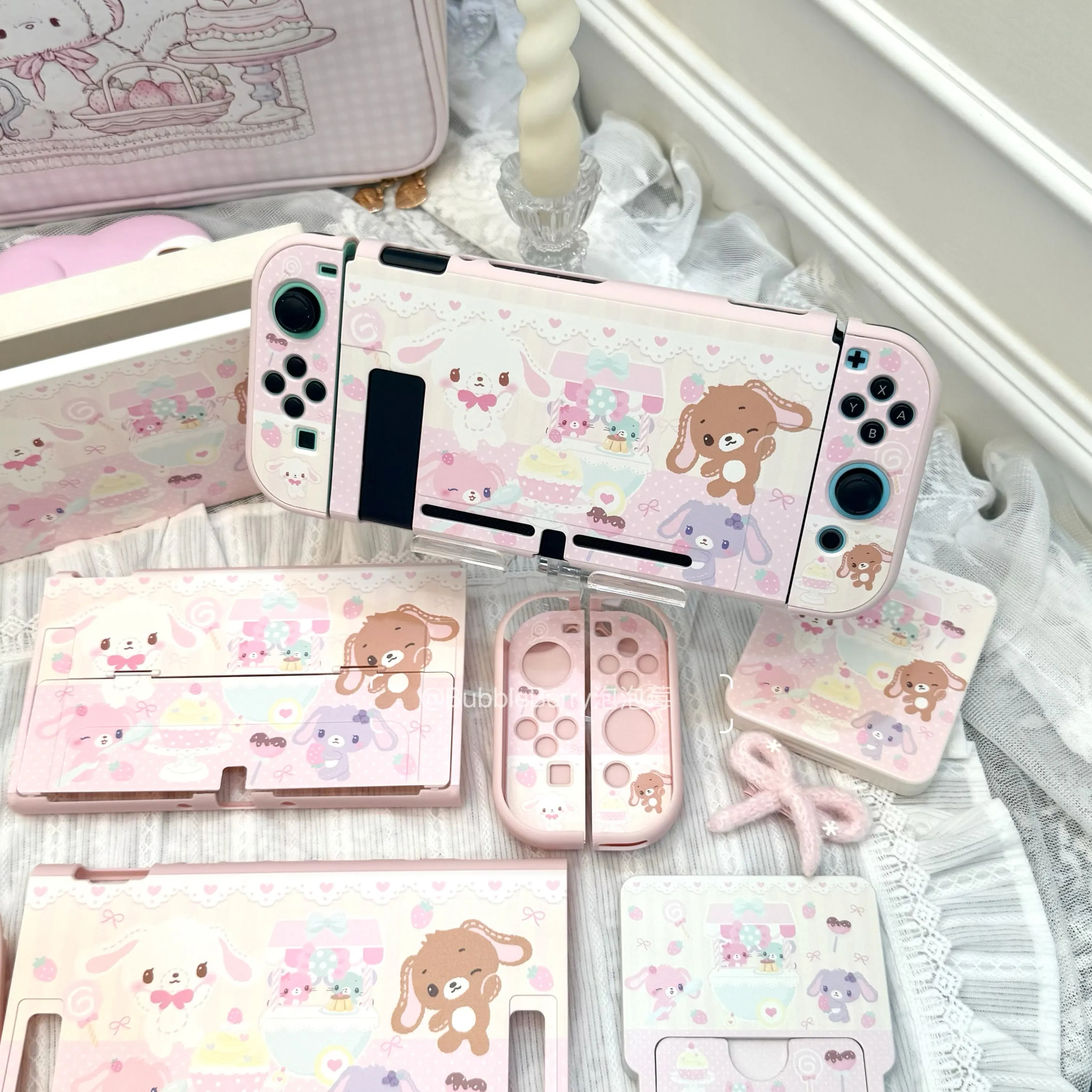 Cartoon Pink Switch Case for Nintendo Switch 2/OLED Console Hard Case Dustproof Shock-resistant NS Joncoy Lite TPU Soft Case
Cartoon Pink Switch Case for Nintendo Switch 2/OLED Console Hard Case Dustproof Shock-resistant NS Joncoy Lite TPU Soft Case