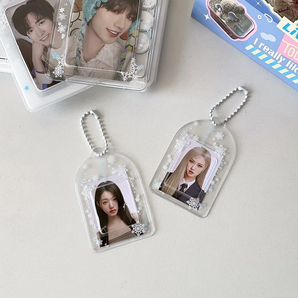 Acrylic PVC Card Cover Photocard Holder Love Heart Pendant Hanging Decoration Idol Card Display Protector Korean Style Snowflake
Acrylic PVC Card Cover Photocard Holder Love Heart Pendant Hanging Decoration Idol Card Display Protector Korean Style Snowflake